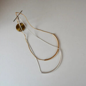 カーブパイプ　ネックレス