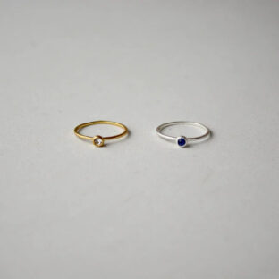 一粒ラウンドビジューリング