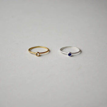 一粒ラウンドビジューリング