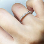 cubic zirconiaリング シルバー