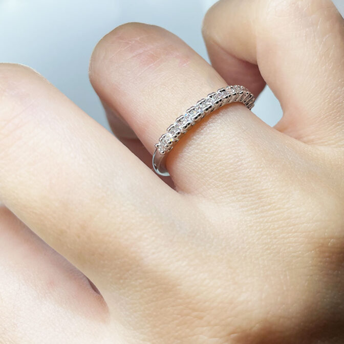 cubic zirconiaリング シルバー