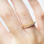 cubic zirconiaリング ゴールド